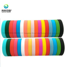 Colorful Promotional Printing Rubber Bracelet